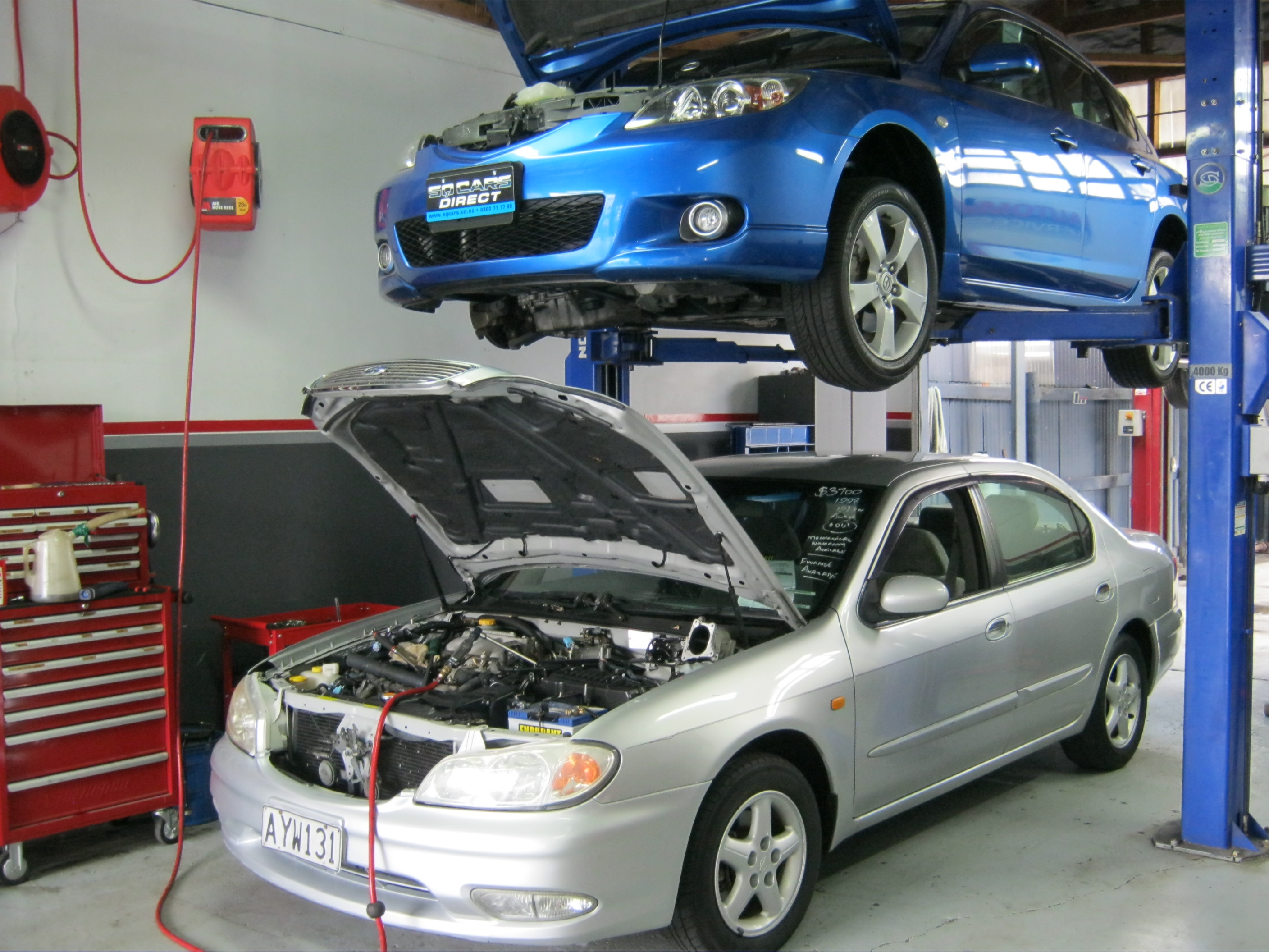 auto repair workshop inside